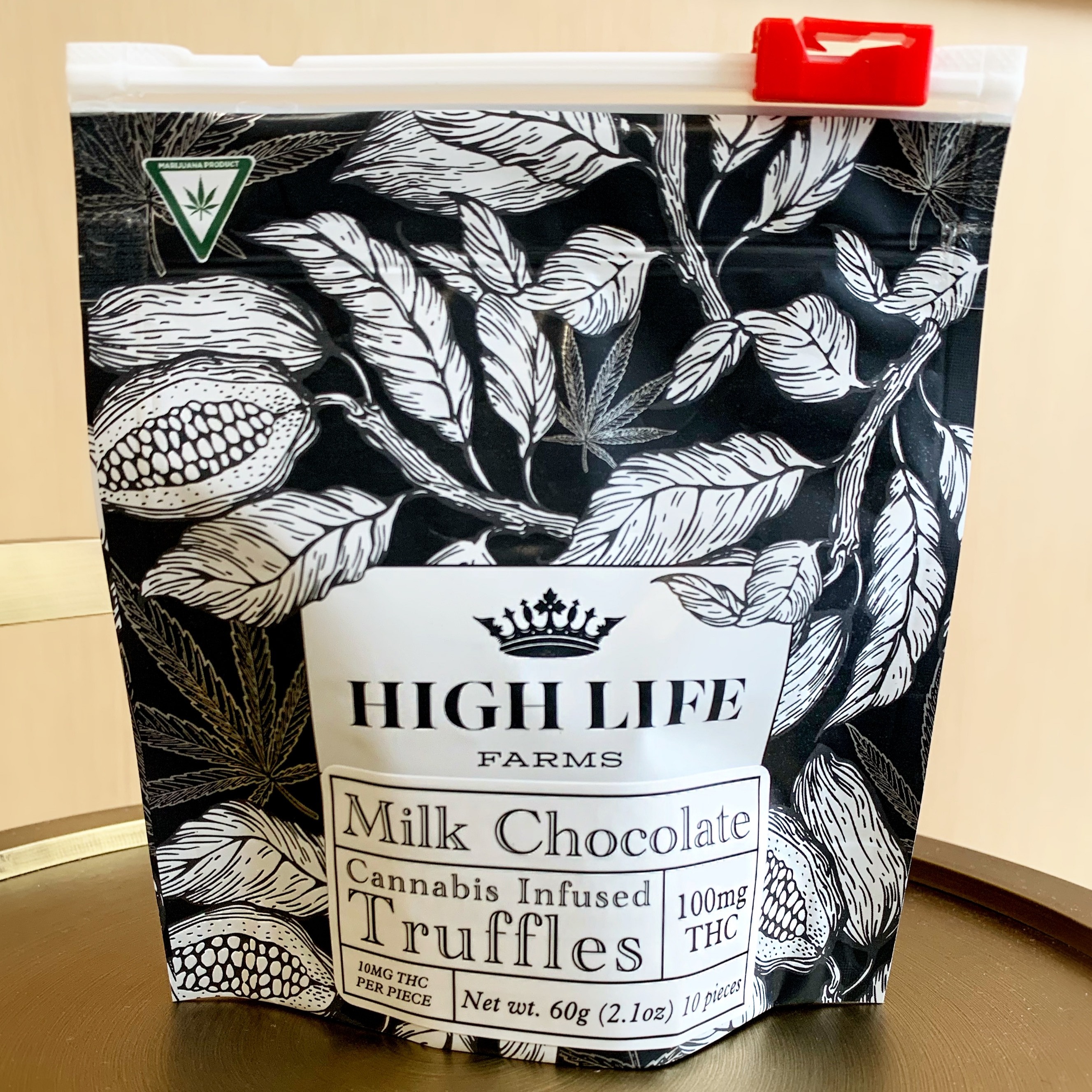 High Life Farms Milk Chocolate Truffles 100mg 10pack Leafly